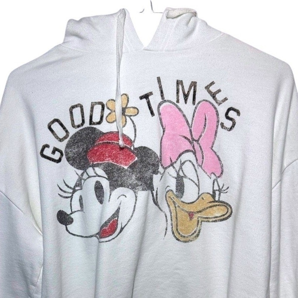 Vintage Disney Minnie Mouse Daisy Duck Good Times Graphic Hoodie‎ Size Small